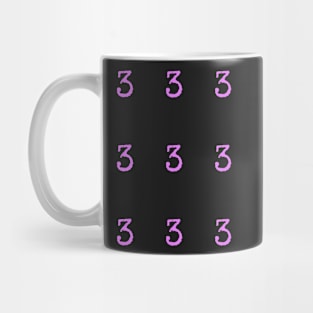 Pink Typewriter Number 3 Mug